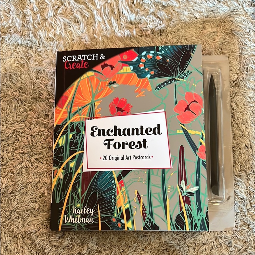 Enchanted Forest Scratch & Create Art Postcards